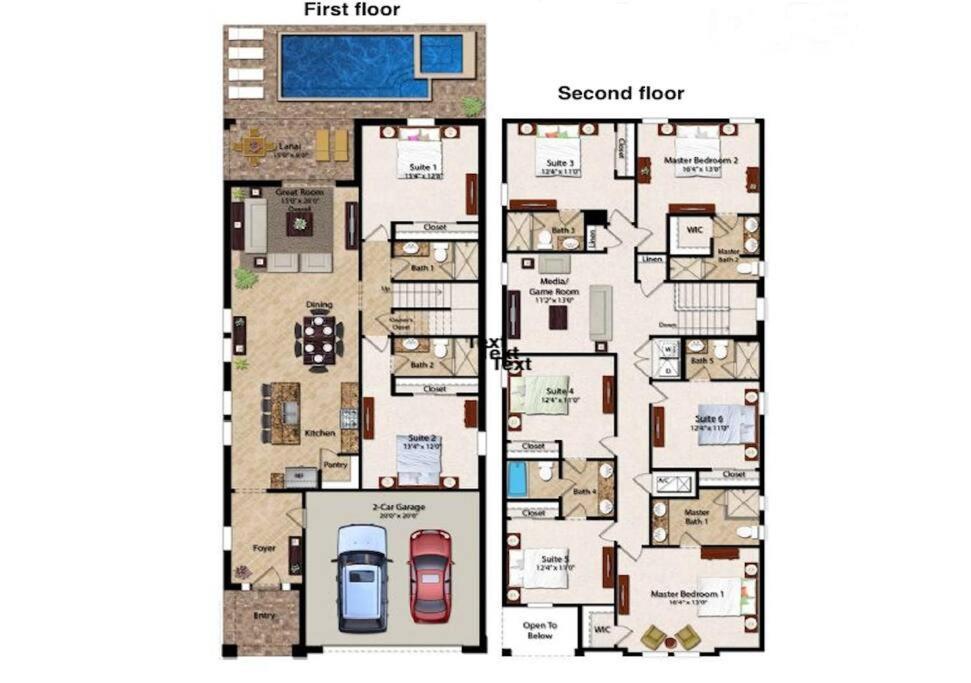 551-Luxury 8 Bedrooms Villa Pool& Spa-Movie Room Orlando Extérieur photo